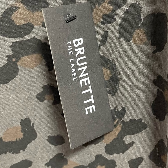 Brunette The Label - Leopard Print Boxy Tee Dress - Picture 6 of 6